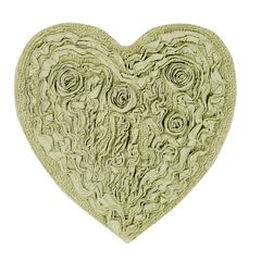 Bellflower Heart Bath Rug