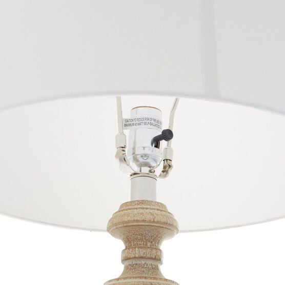 Brown Wood Traditional Table Lamp, , alternate image number null