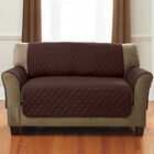 BH Studio Water-Repellent Microfiber Loveseat Protector, BROWN, hi-res image number null