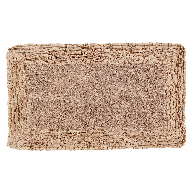 Shaggy Border Bath Rug Mat, 24 inches X 40 inches, , on-hover image number 1