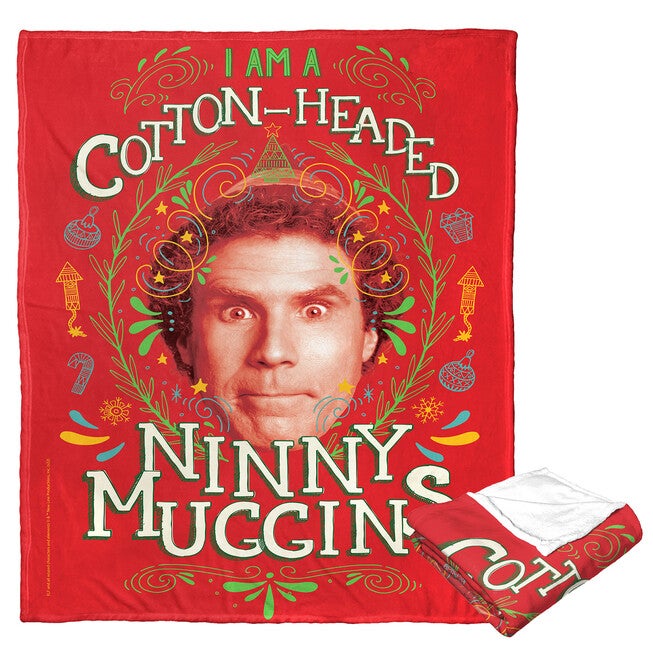 Wb Elf Ninny Muggins Silk Touch Throw Blanket, O, hi-res image number null