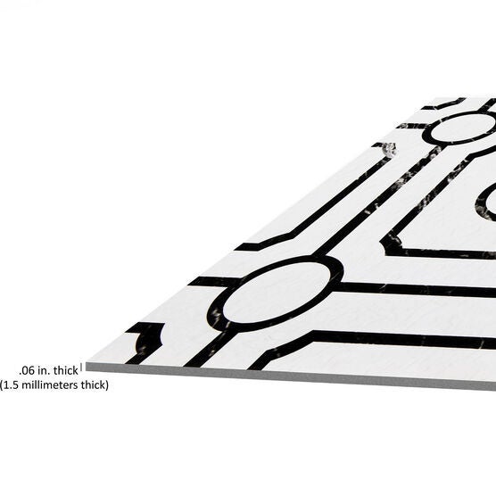 Retro 12x12 Self Adhesive Vinyl Floor Tile - Carrera - 20 Tiles/20 sq. ft., , alternate image number null