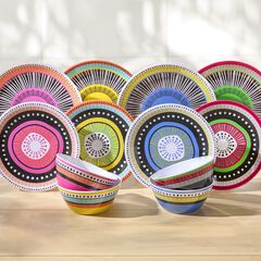 12-Pc. Almira Melamine Dinnerware Set