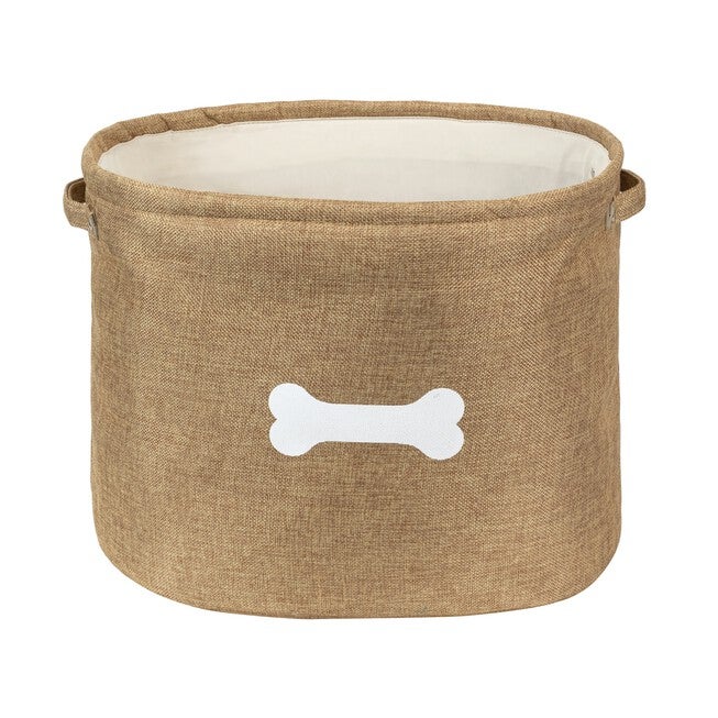Capri Tan Toy Pet Dog Cat Basket, TAN, hi-res image number 0