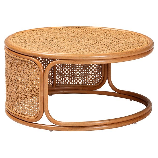 Eldon Bohemian Honey Rattan Coffee Table, HONEY, hi-res image number 0