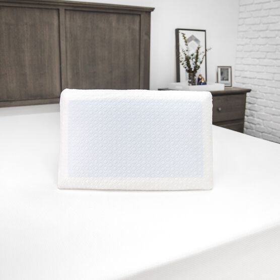 SensorPEDIC Gel-Overlay Memory Foam Comfort Bed Pillow, WHITE, hi-res image number null