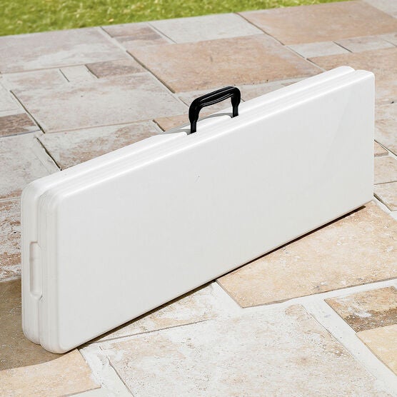 Fold-In-Half Resin Table, 6' Long, 29¼"Hx30"Wx72"L, , alternate image number null