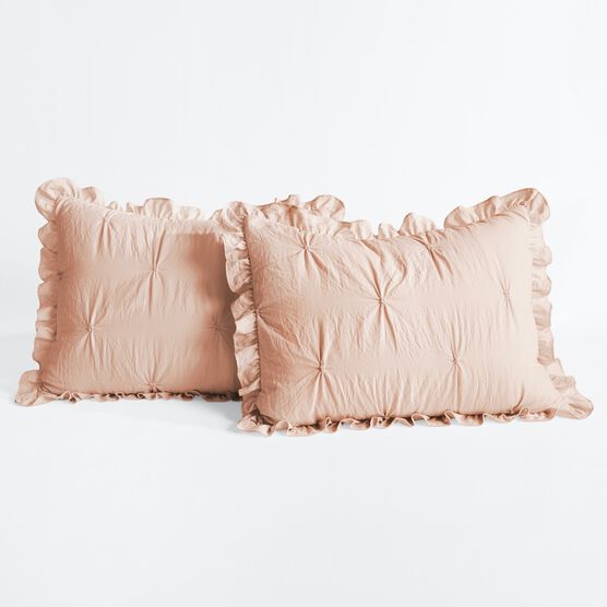Ravello Pintuck Ruffle Skirt Bedspread 3 Pc Set, , alternate image number null