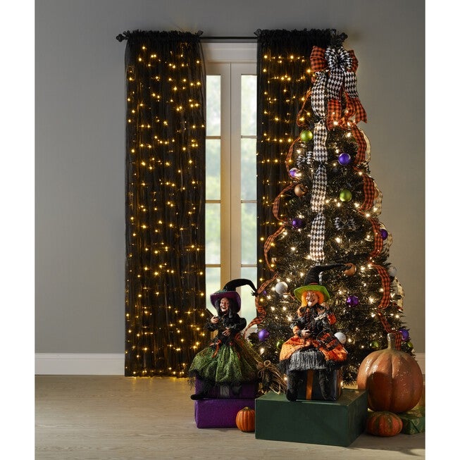 6' Pre-Lit Halloween Pop-Up Tree, BLACK, hi-res image number null