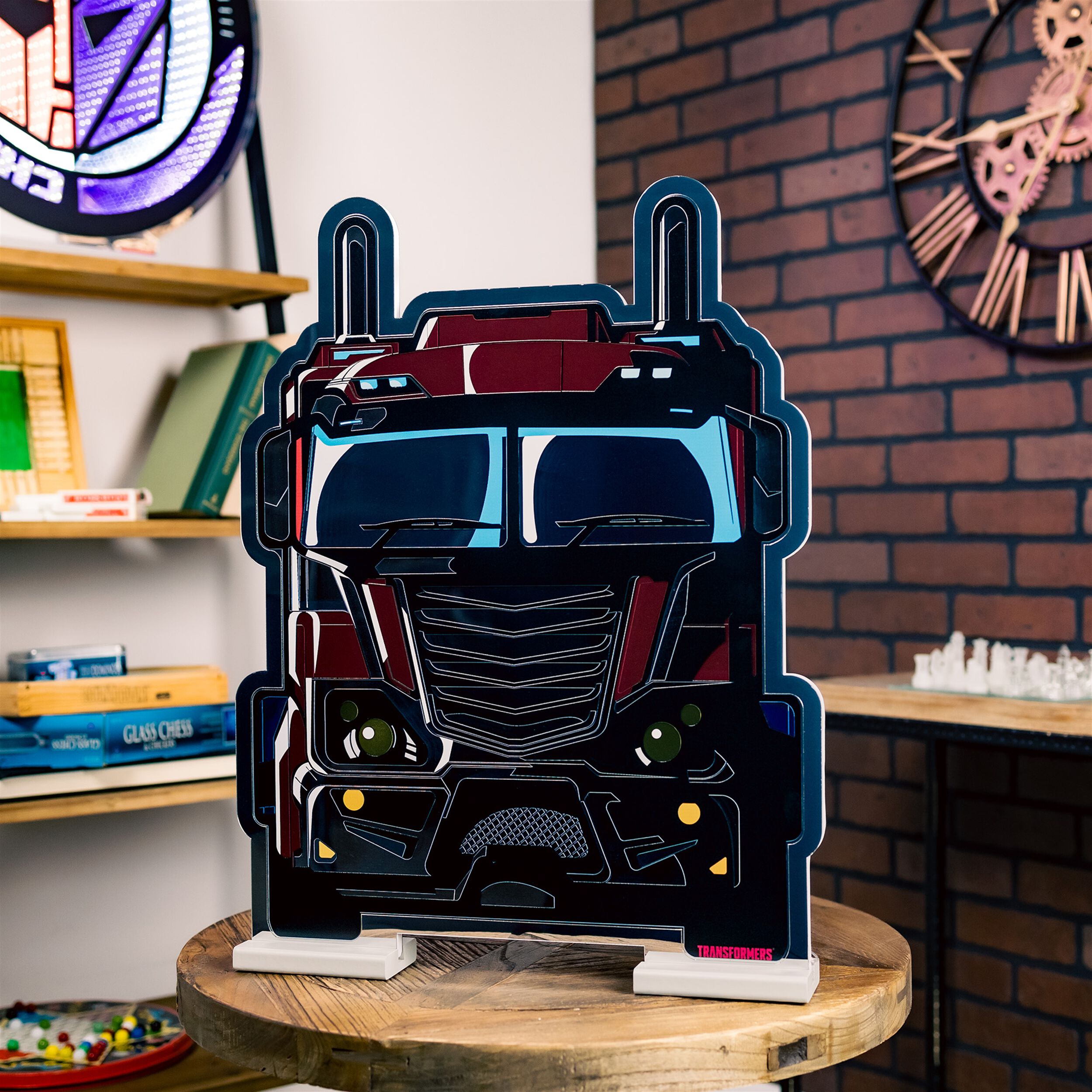 Transformers Optimus Prime Vehicle Mode Ekkolight 23 inchesH, RED BLUE WHITE, alternate image number 2