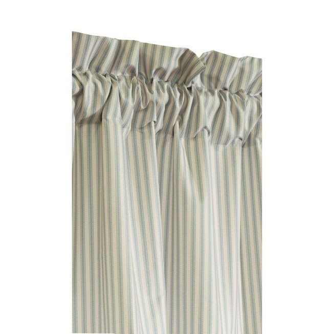 Ticking Stripe Room Darkening Pole Top Curtain Panel Pair, , alternate image number 13