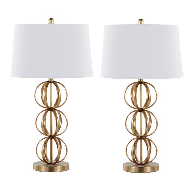 Linx 29 inches Metal Table Lamp - Set Of 2, , on-hover image number null