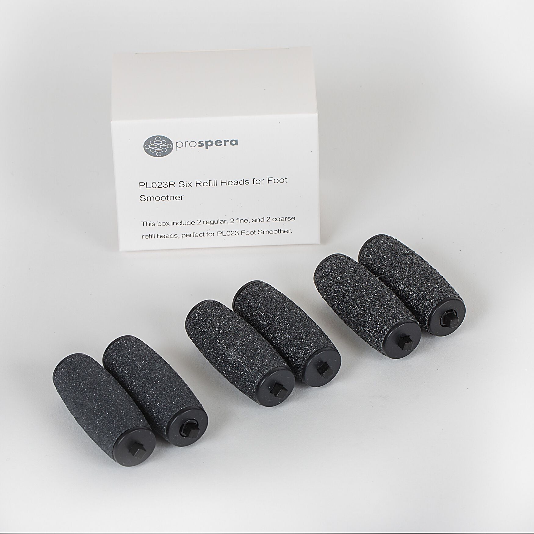 Refill Roller Heads For Foot Smoother, BLACK, hi-res image number 0