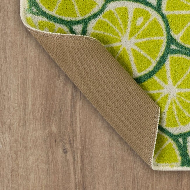 On Island Time Lime Green Kitchen Rug, , alternate image number null