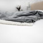 SensorPEDIC Serenity 15lb. Weighted Blanket with Removable Cover with Sherpa and Plush Fabrics, , alternate image number null
