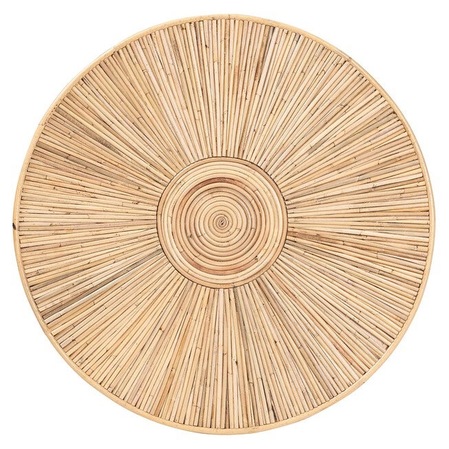 Miami Bohemian Light Honey Rattan Coffee Table, , on-hover image number 1