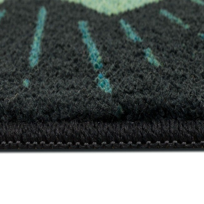 Irish Horseshoe Black Kitchen Rug, , alternate image number null