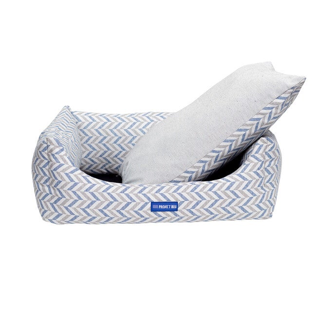 Waikiki Eco-Fabric Bolster Dog Bed, , on-hover image number 1