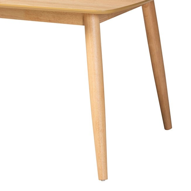 Flora Mid-Century Modern Black Finished Wood Dining Table, , alternate image number 11