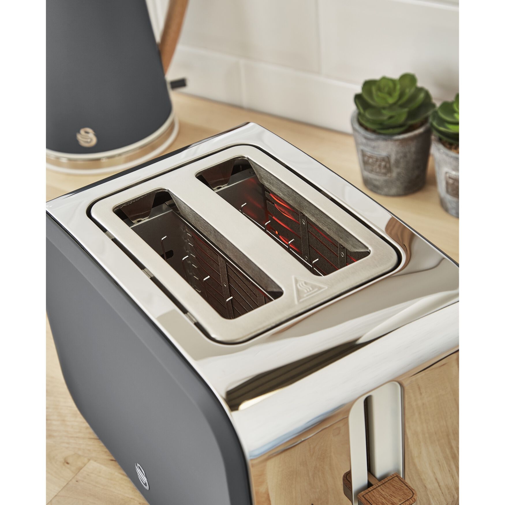Nordic 2 Slice Toaster - White, , alternate image number 3