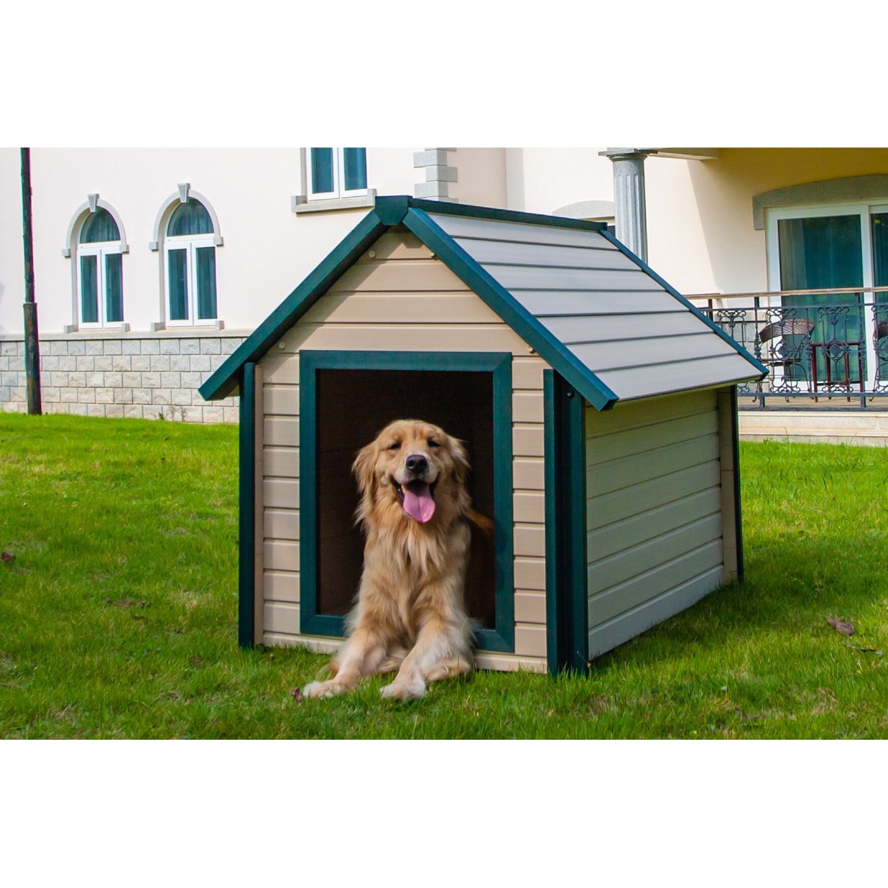 Bunkhouse Pet Dog House, MAPLE, hi-res image number 0