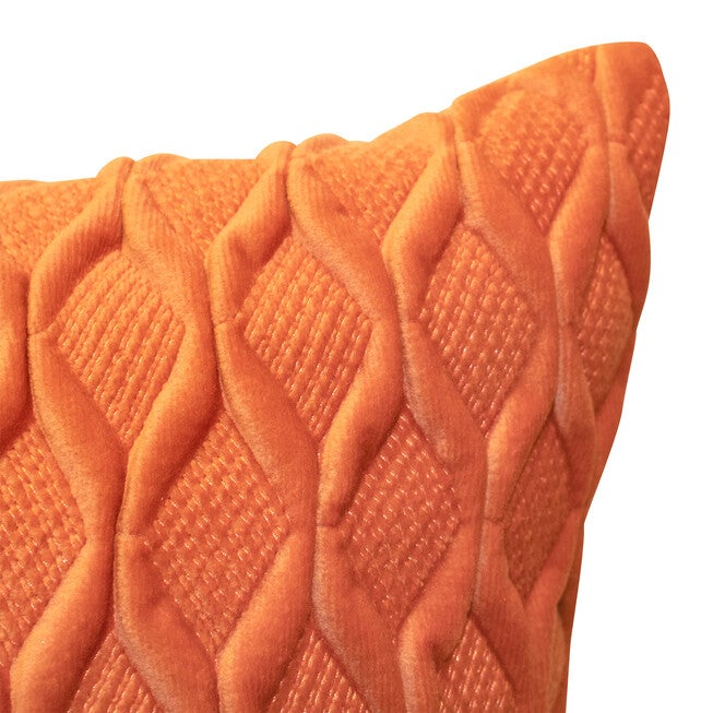 Edie@Home Fishnet Ruched Velvet Decorative Pillow Dec Pillow, , alternate image number null