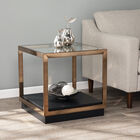 Lexina Glass-Top End Table, CHAMPAGNE, hi-res image number null