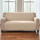 BH Studio Water-Repellent Microfiber Loveseat Protector, NATURAL, hi-res image number null
