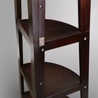 5-Shelf Corner Ladder Bookcase-Espresso, , alternate image number null