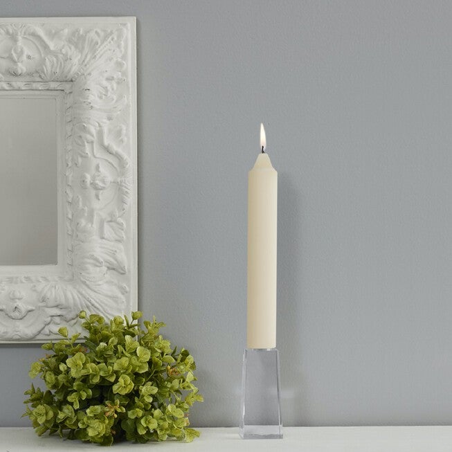 Smooth Collenette 9 inch Ivory Unscented Taper Candle, Box of 4, , on-hover image number null