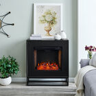 Frescan Alexa-Enabled Smart Fireplace, BLACK, hi-res image number null