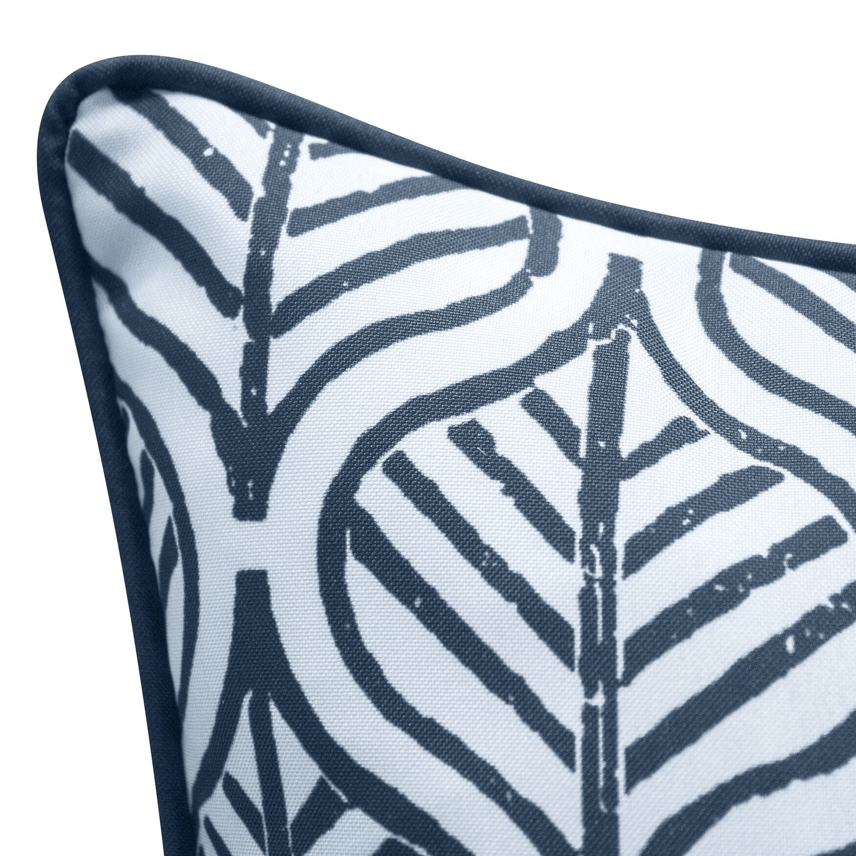 Indoor/Outdoor Reversible Jaipur Print Decorative Throw Pillow 18X18, Turq/Leaf, , alternate image number 12