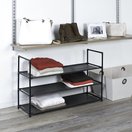 3-Shelf Stackable Fabric Shoe Rack, , alternate image number null