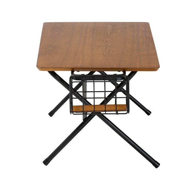 Mariela Natural Brown And Black Low Profile Coffee Table With Basket, , alternate image number 2