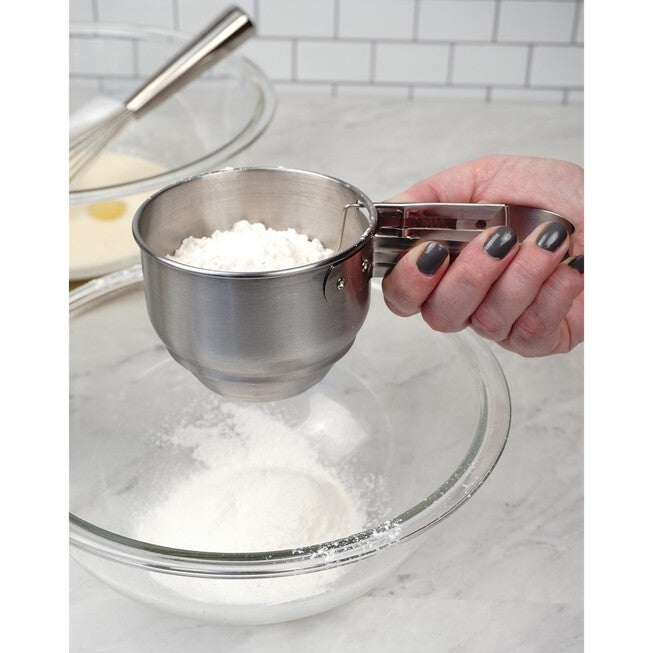 Vintage Sifter - 1 Cup Stainless Steel, , alternate image number null