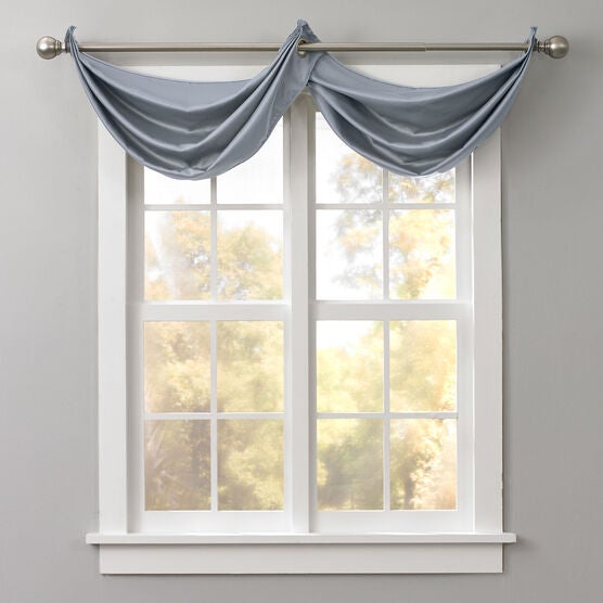 BH Studio Room-Darkening Waterfall Grommet Valance, 
