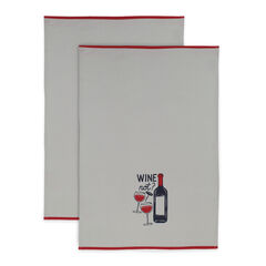 Fun Designer Print Kitchen Towel, Set 2