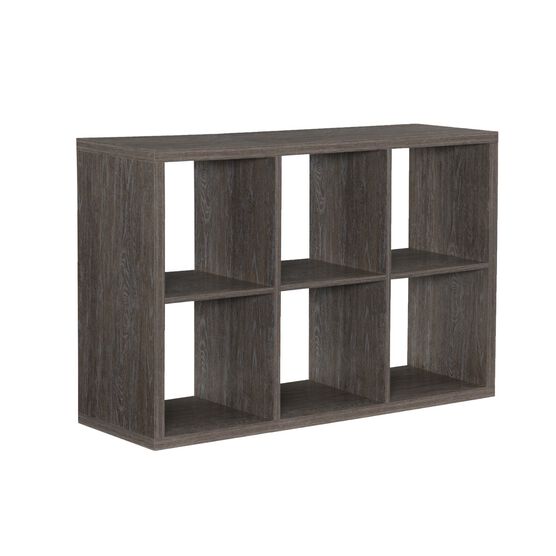 Glencoe 6 Cubby Storage Cabinet, GREY, hi-res image number null