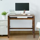 Montego Folding Desk with Pull-Out-Warm Brown, , alternate image number 8