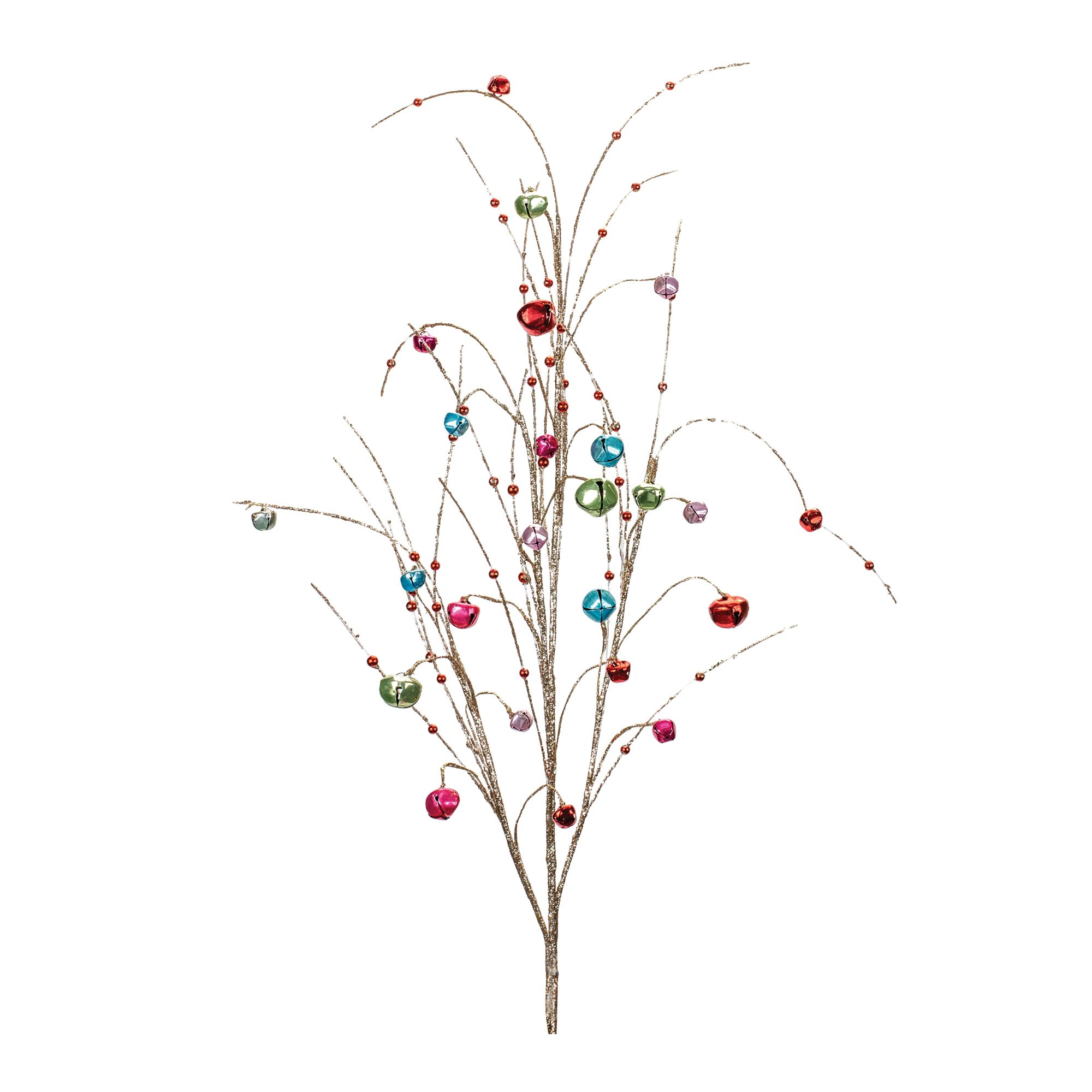 Jingle Bell Spray (Set of 2), GOLD RED, hi-res image number 0
