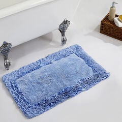 Shaggy Border Bath Rug Mat, 21" X 34"