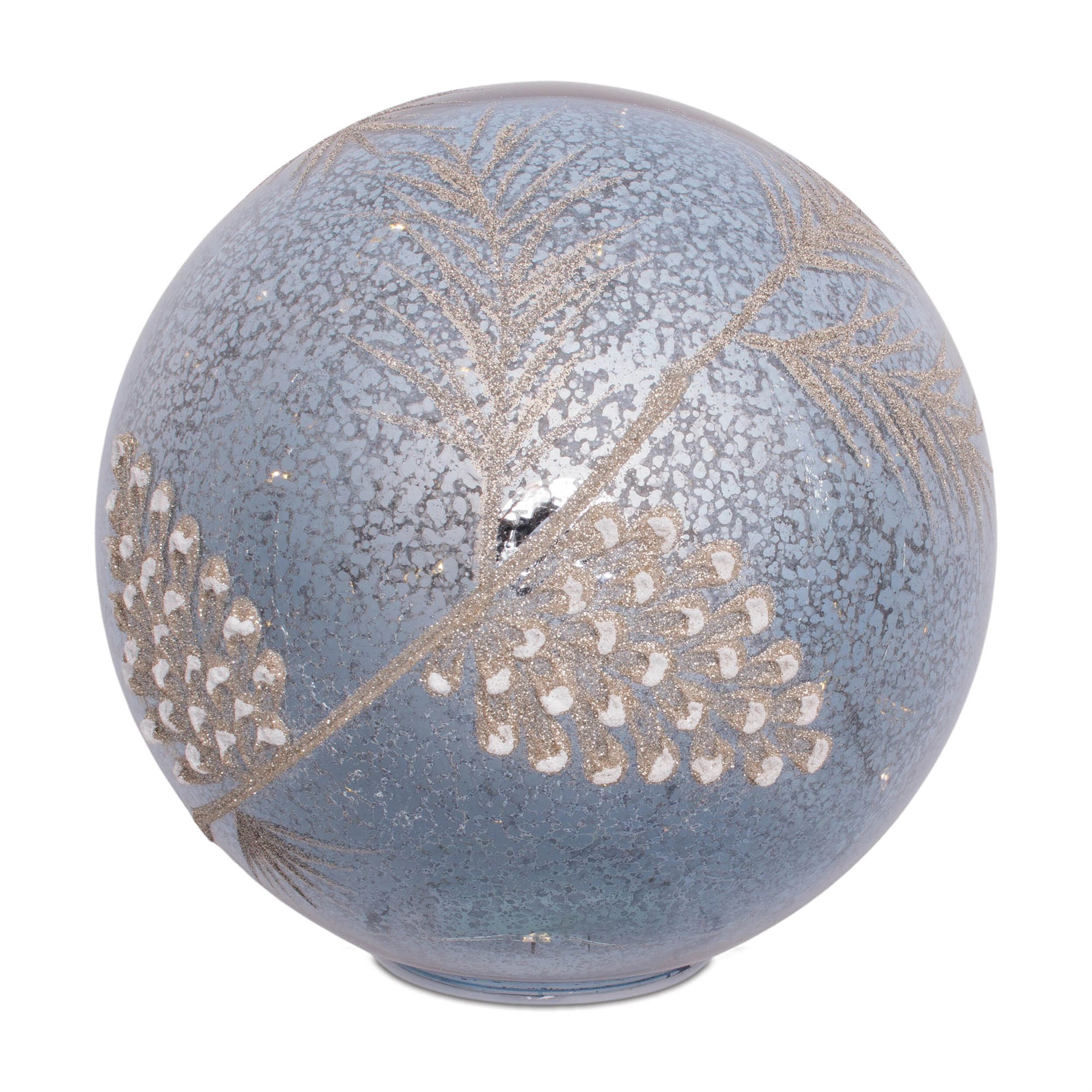 LED Pinecone Globe (Set of 2), BLUE GRAY, alternate image number 3