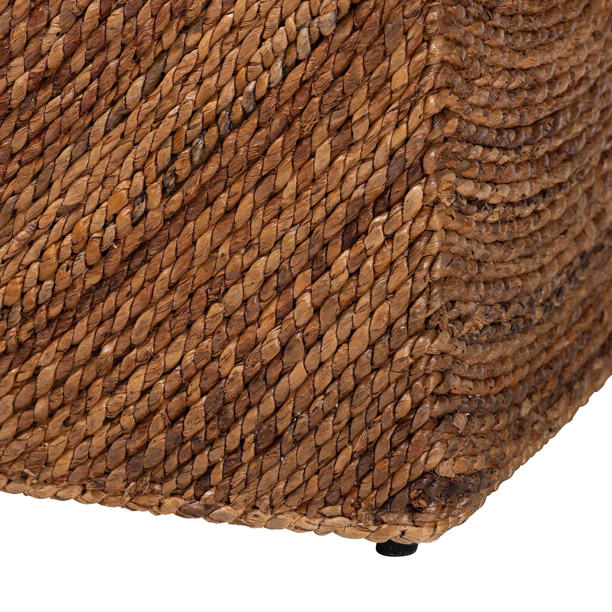 Verino Handwoven Seagrass Storage Bench, NATURAL BROWN, alternate image number 6