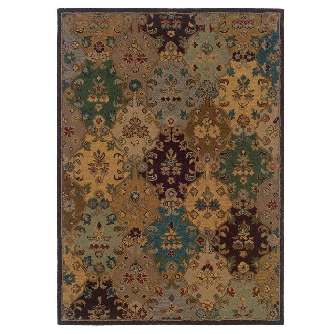 Trio Traditional Multi 5'X7' Area Rug, MULTI, hi-res image number 0
