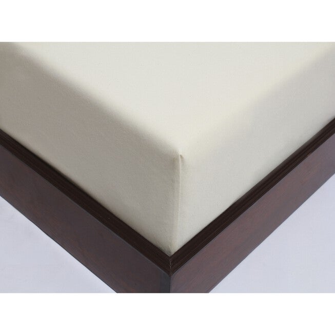 Organic Cotton Waterproof Mattress Protector, NATURAL, hi-res image number 0