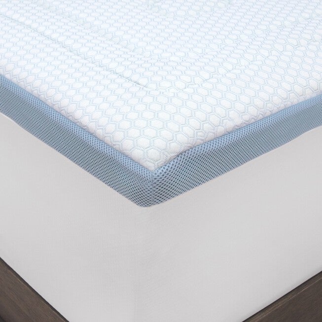 SensorPEDIC SensorCOOL 3-Inch Gel-Infused Memory Foam Mattress Topper, , alternate image number null