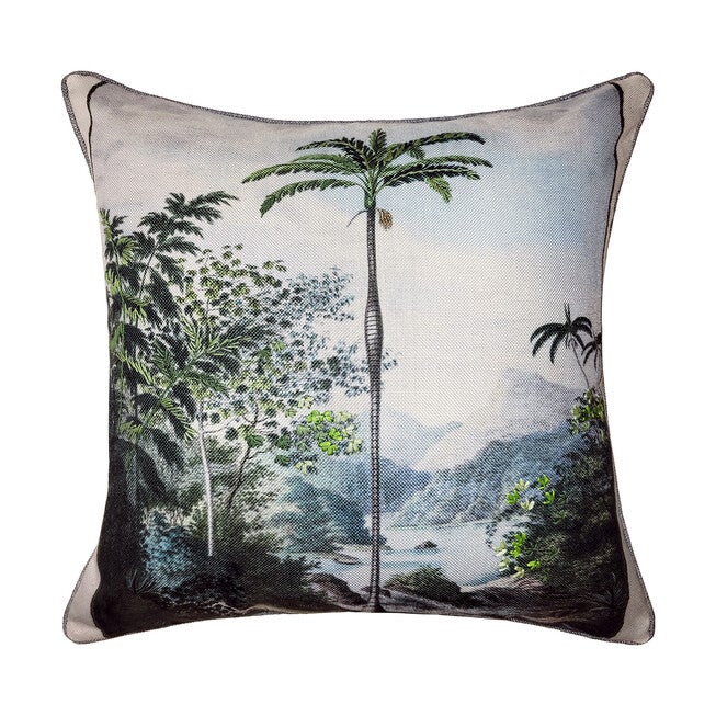 New York Botanical Garden® Tropical Paradise Pillow Dec Pillow, LIGHT BLUE, hi-res image number null