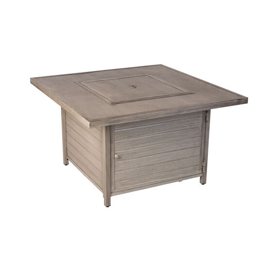 Langhorne Square Aluminum LPG Fire Pit in Barnwood, , alternate image number null