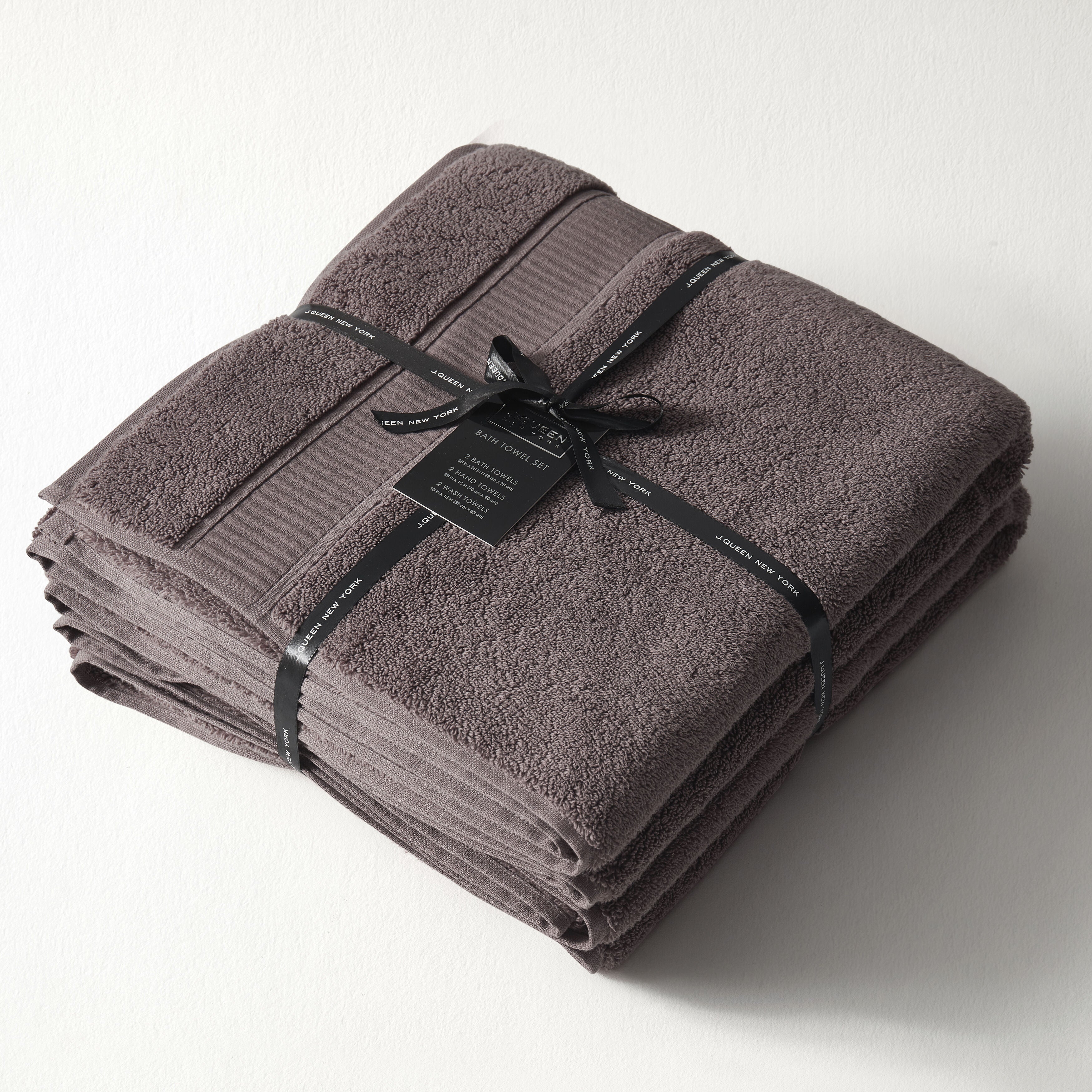BELMORE 6PC. TOWEL SET, AUBERGINE, alternate image number 1