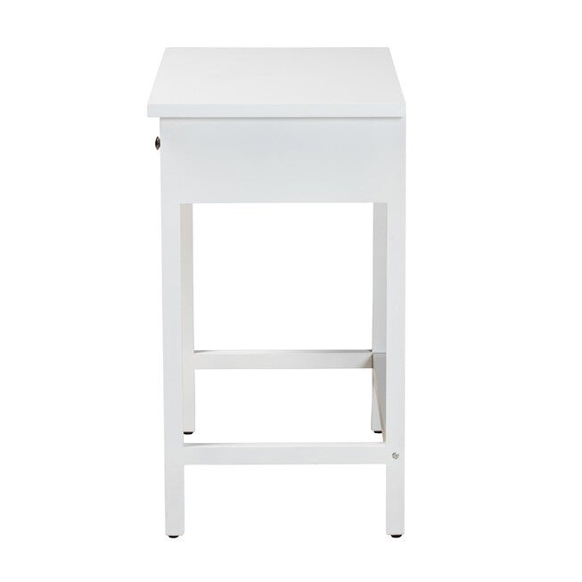 Yelena Classic And Traditional White Finished Wood 2-Drawer Console Table, , alternate image number null